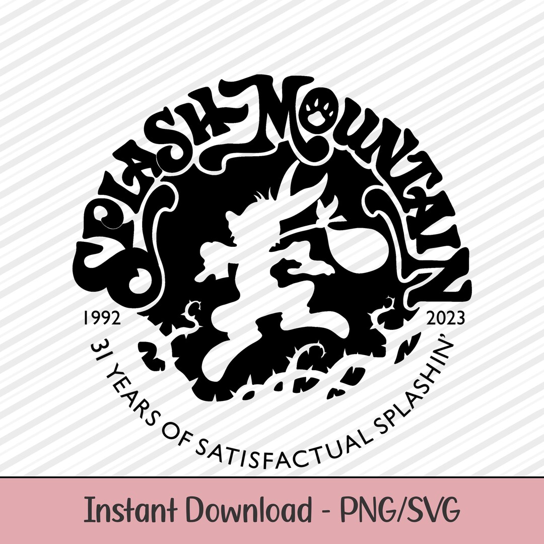 Splash Mountain Memorial - SVG Cutting File - Cricut Silhouette Files ...