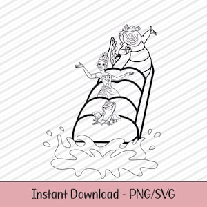 Tiana&#39;s Bayou Adventure - SVG/PNG/JPG Cutting File - Cricut Silhouette Files