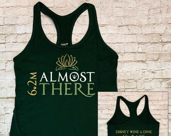 Disney's Princess & the Frog Themed Almost There 10k Race Shirt | Disney Themed Princess Tiana 10k Race Shirt | Wine and Dine 10k Race 2024