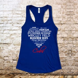 Heart Shaped Favorite Things of the Chicago Cubs Shirt Cotton Tank Top