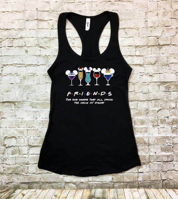 Disney Themed FRIENDS Princess Drinking 