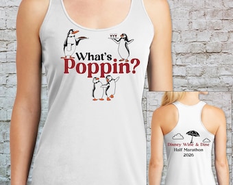 Disney Themed Mary Poppins' What's Poppin? Half Marathon Shirt