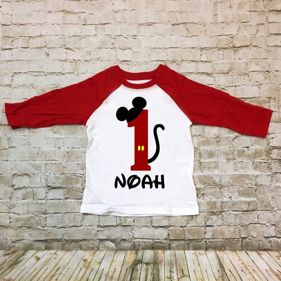 Mickey 1st birthday shirt 2025