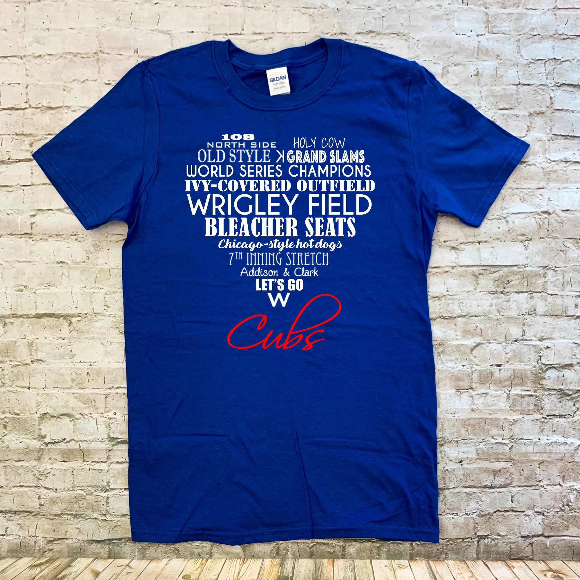 After9desi9ns Love Chicago Cubs Women's Tank Top/T-shirt/Raglan, Favorite Things of The Chicago Cubs' Shirt | I Love The Chicago Cubs Shirt | Heart Cubs
