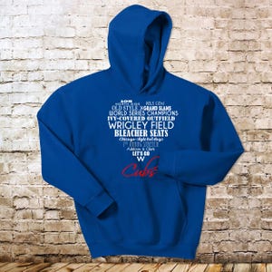 Heart Shaped Favorite Things of the Chicago Cubs Shirt Hoodie