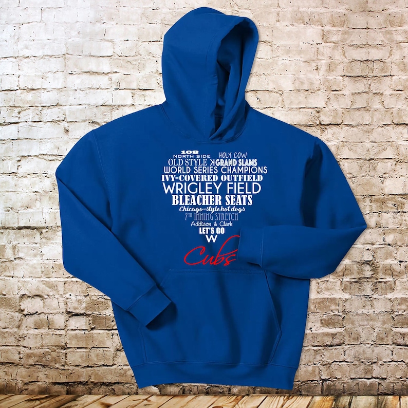 Heart Shaped Favorite Things of the Chicago Cubs Shirt Hoodie