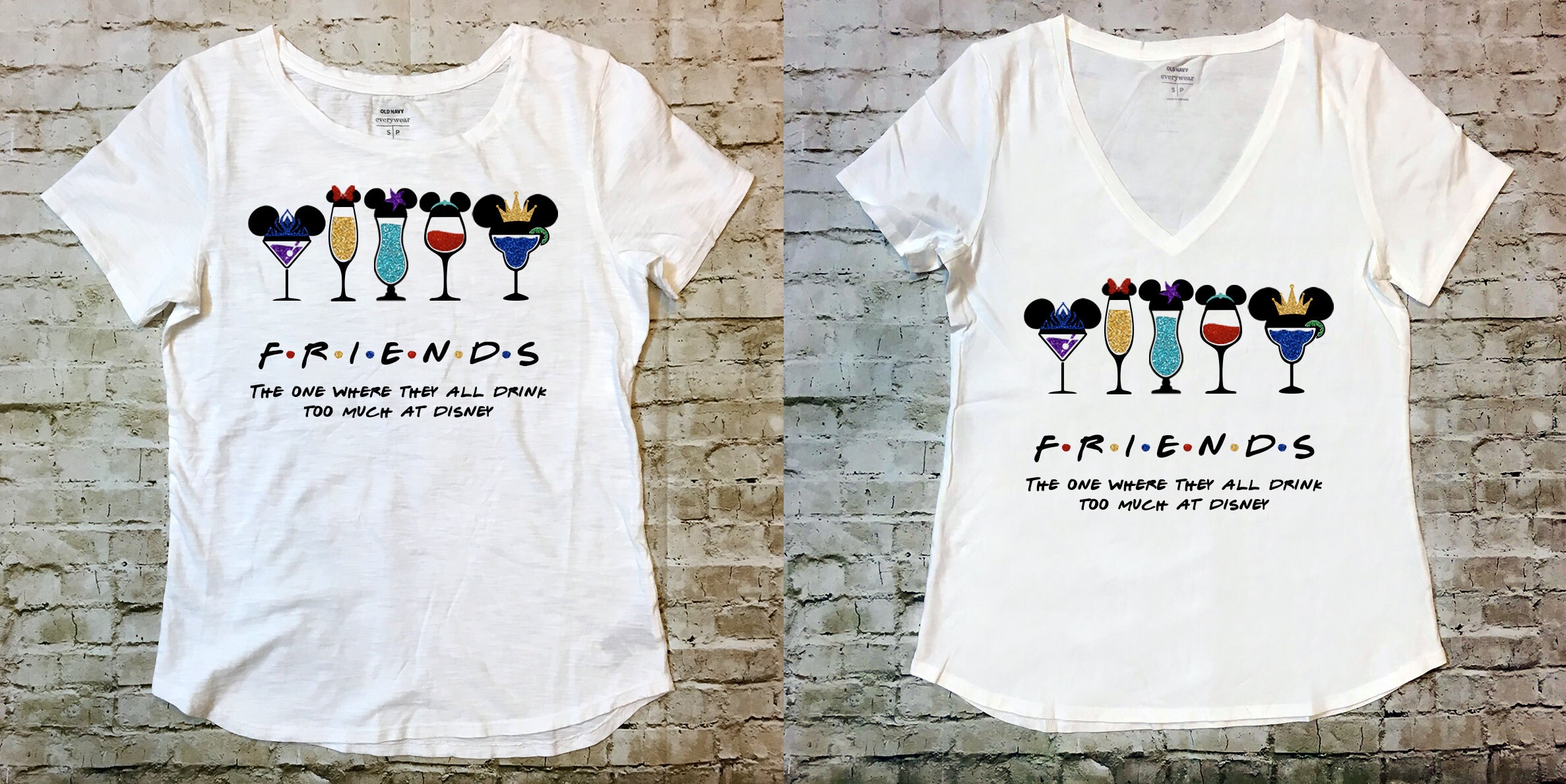 Disney Themed FRIENDS Princess Drinking 