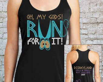 Disney's Hercules Themed Panic and Pain Run For It Race Shirt
