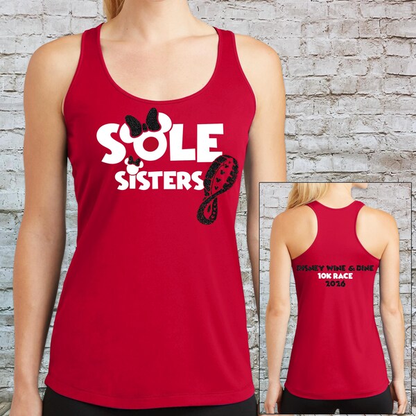 Disney Themed SOLE Sisters Minnie Mouse Race Shirt