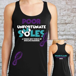 Disney&#39;s Villain Ursula Themed Poor Unfortunate Soles 5k Race Shirt 2025 | RunDisney Disneyland Halloween 5K Ursula Themed Race Shirt 2025