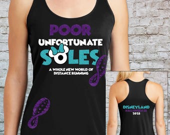 Disney's Villain Ursula Themed Poor Unfortunate Soles Race Shirt