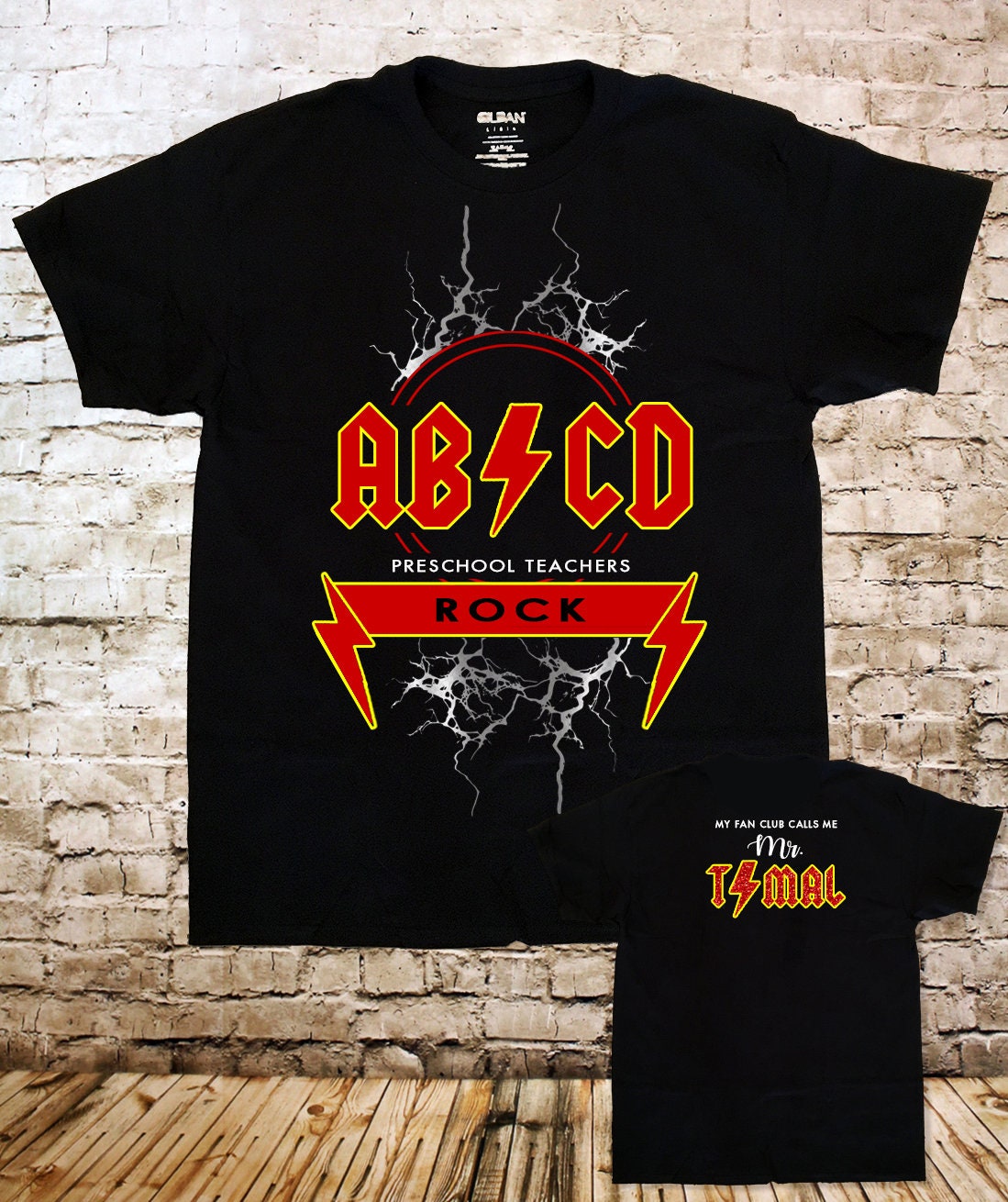 Personalized AB/CD Preschool/kindergarten/1st Grade Teachers ROCK Team ...