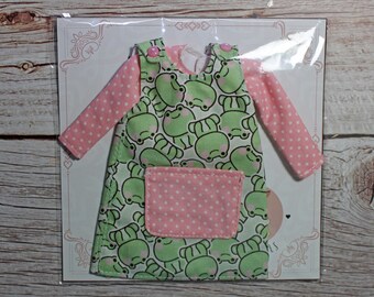 Dungarees and shirt dress for Blythe doll, doll, clothes, outfits.