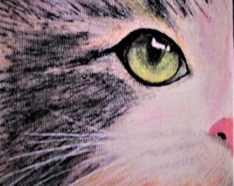 Soul of a Cat | printable cat art, cat face painting, cat poster, cat illustration poster, cat art, cat print, cat wall art, cat portrait