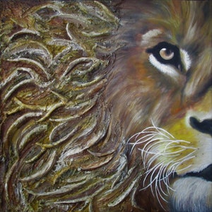 Soul of a LION | lion wall art, lion poster, lion painting, lion portrait, lion artwork, printable wall art lion, lion wall art print
