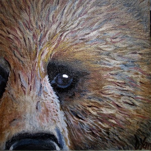 Soul of a Grizzly (Passive), bear print, bear wall art, bear decor, bear art, bear poster, bear printable, brown bear painting