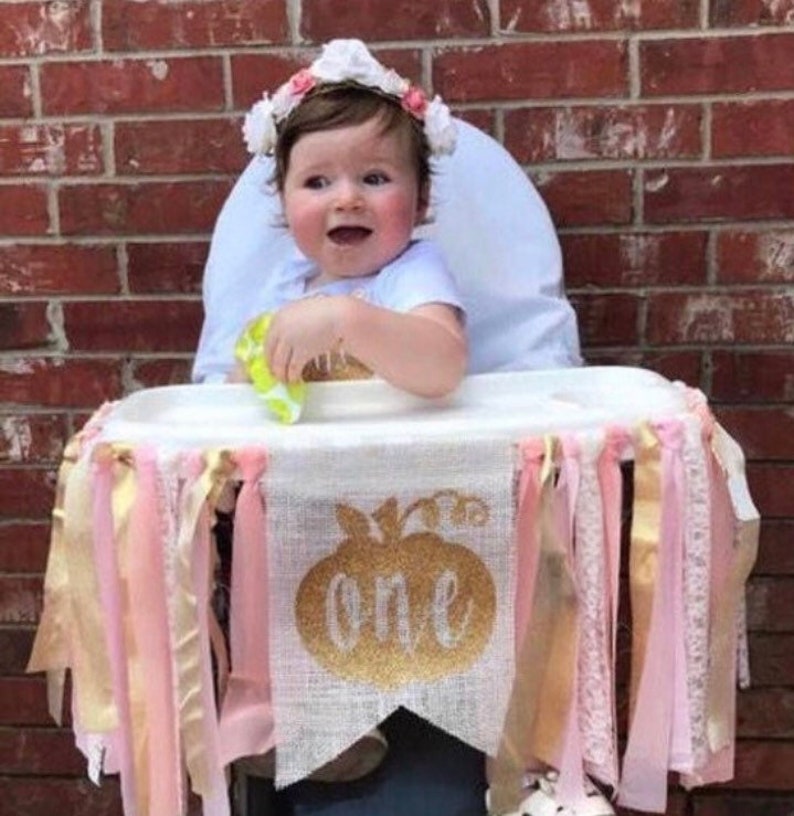 Pink and Gold Birthday Little Pumpkin Birthday Banner Happy Birthday Banner Little Pumpkin Party Banners Package