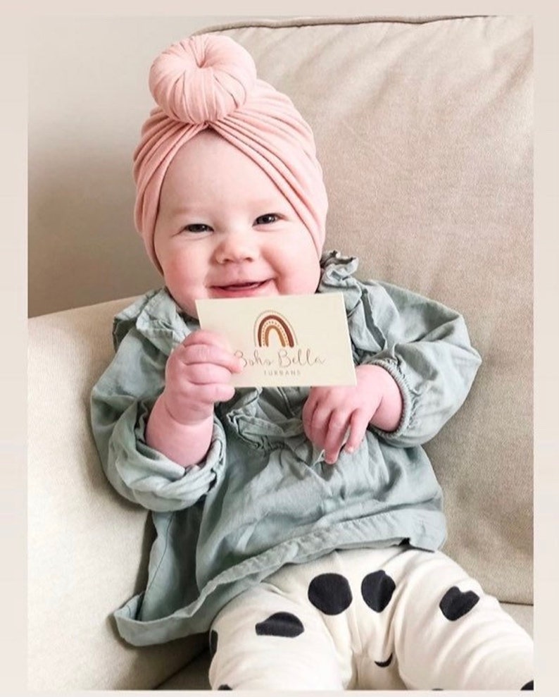 Bamboo Organic Baby Turban Hat / Top Knot Baby Head Wrap / Etsy