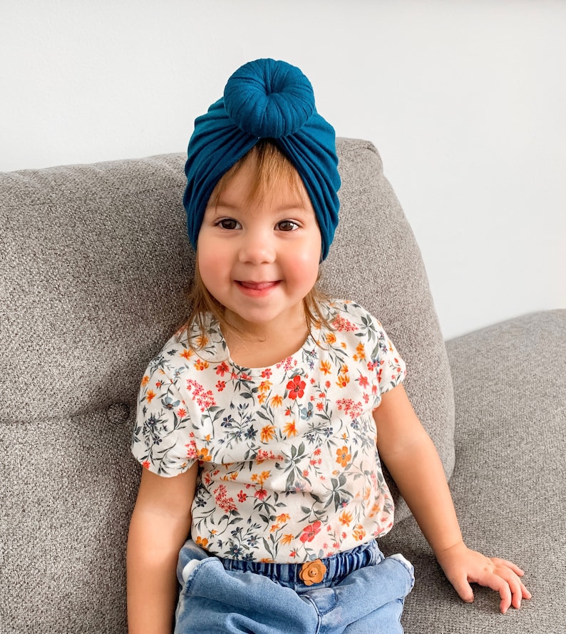 Bamboo Organic Baby Turban Hat / Top Knot Baby Head Wrap / Etsy