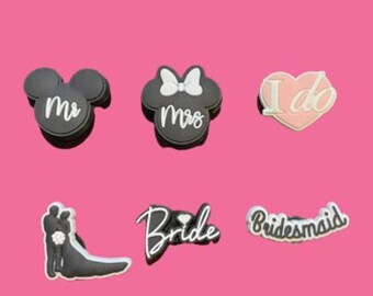 bridesmaid croc charms