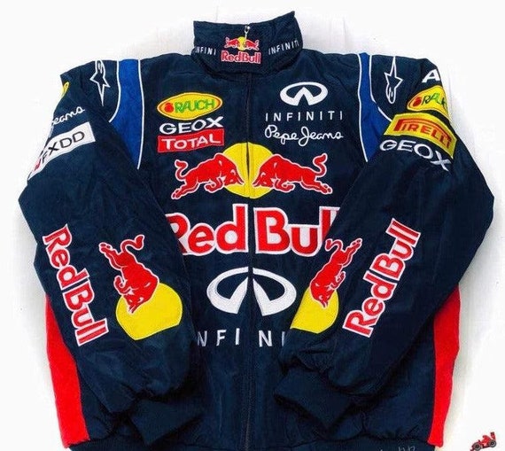 Chaqueta Nascar Bull Racing Chaqueta Vintage de Fórmula Etsy España