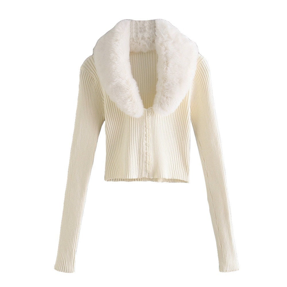 cardigan with fur inside
