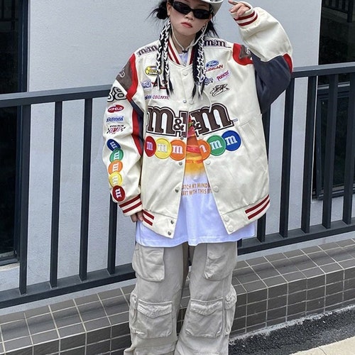 Nascar Vintage Style M&M Racing Jacket Varsity Jacket - Etsy