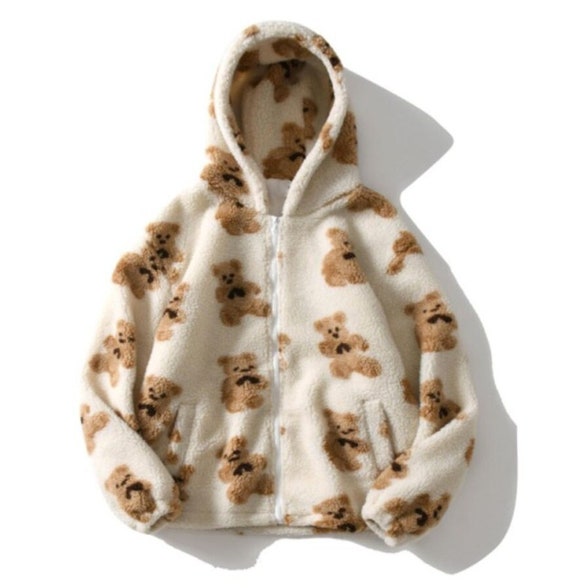 teddy bear jumper with hood