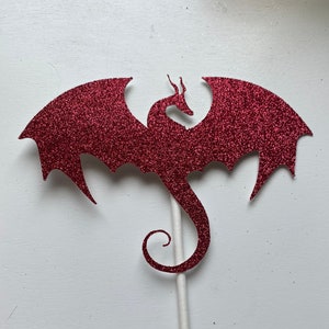 Glitter Dragon Centerpiece: Fantasy Party Decor (Set of 2)
