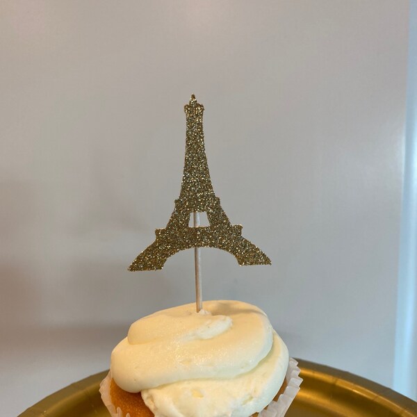 Eiffel Tower Cupcake Etsy