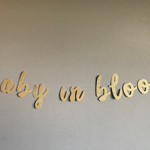 Baby In Bloom | Baby In Bloom Banner | Girl Baby Shower | Baby Shower Floral | Floral Baby Shower Banner | Plant Baby Shower | Baby Girl