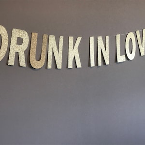 Drunk In Love Banner, Wedding Decor, Photo Booth Prop, Wedding banner, Bachelorette Party Banner, Drunk in Love, Bridal shower Banner,
