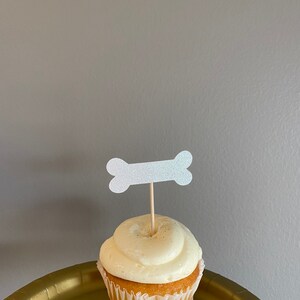 Paw Patrol Bone Cupcake Toppers: Puppy Birthday Party Decor