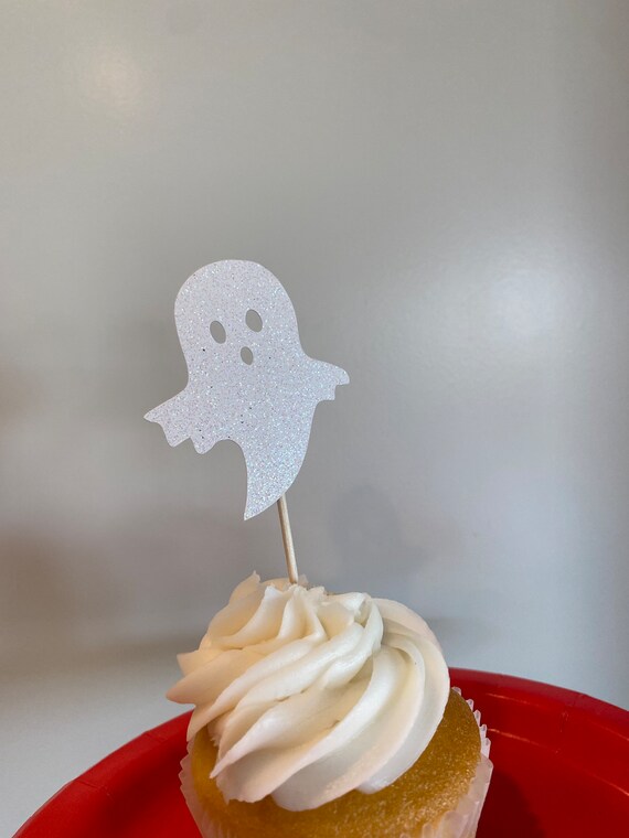 Ghost Cupcake Toppers Ghost Cupcakes Ghost Cupcake Tops Etsy