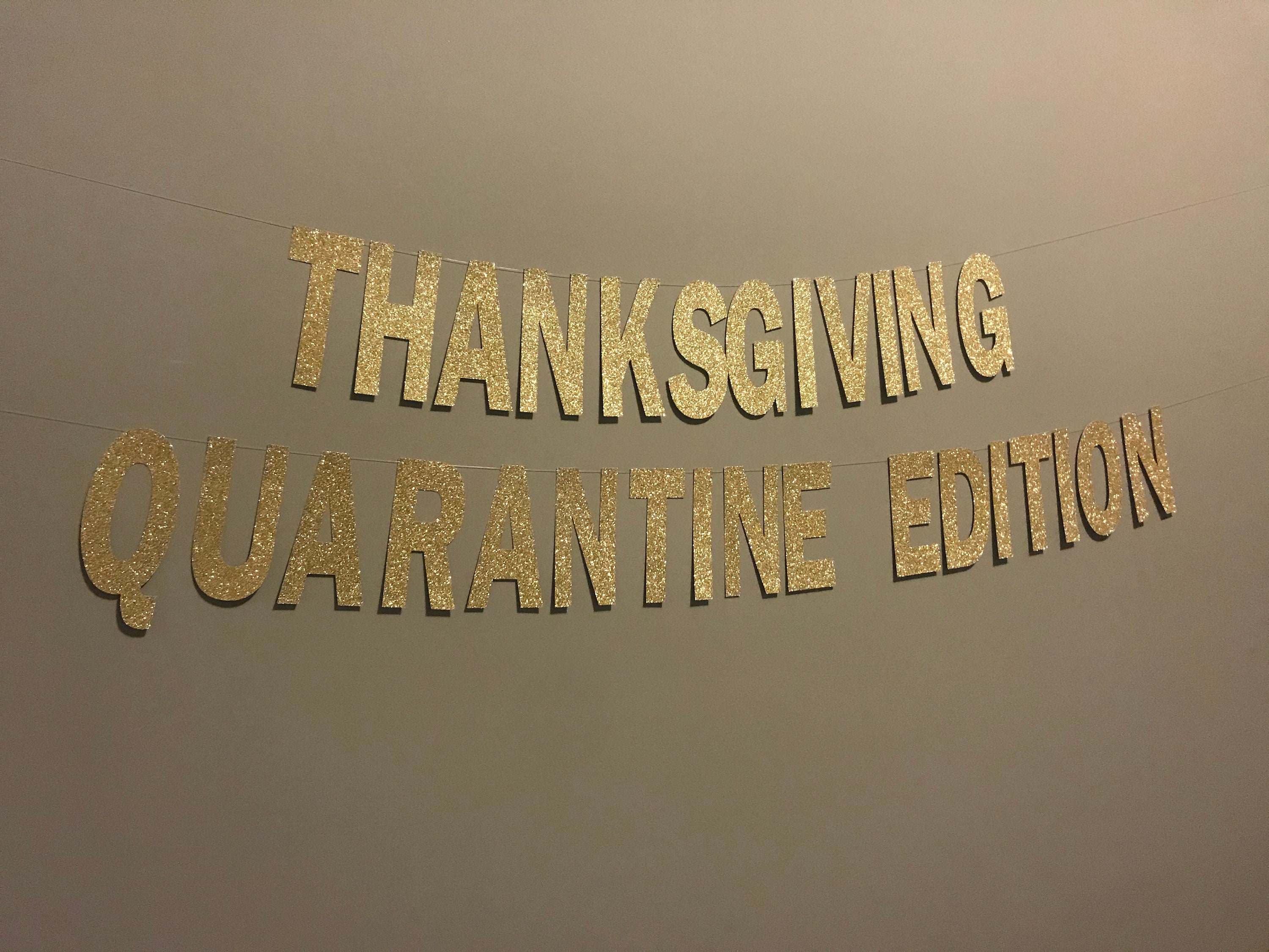 Quarantine Thanksgiving Banner Thanksgiving Quarantine | Etsy