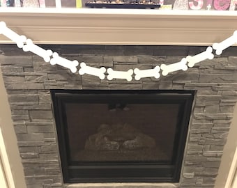Dog Bone Garland, Puppy Party Banner, Doggie Birthday Decor, Puppy Pawty banner, Dog bones, Dog bone banner, Puppy party decor