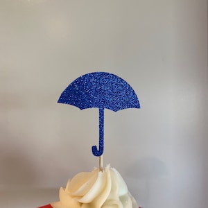 Umbrella Cupcake Toppers, Baby Shower Cupcake Toppers, Baby Shower Food Picks, Baby Sprinkle Cupcake Toppers, Weather Party Decorations