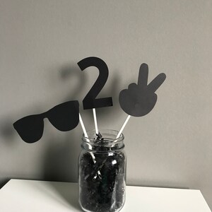 Two Cool Centerpieces, Two Cool Birthday Decor, Two Cool Birthday, Too Cool Birtday, Centerpieces, Custom Centerpieces, Second Birthday Deco