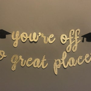 graduation banner, 2025 Graduation, Graduation Decorations, Class of 2025, Class of 2025 Banner, you&#39;re off to great places banner, 2025
