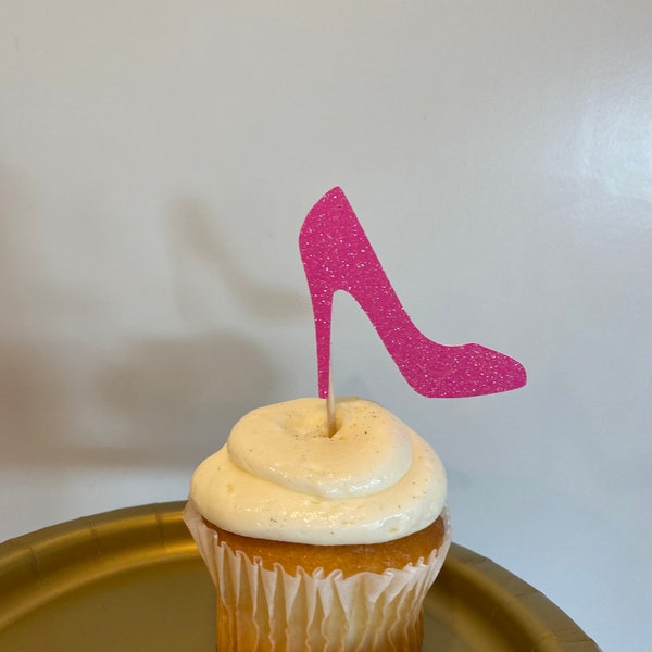 High Heel Shoe Cupcake, Bachelorette Party Cupcakes, Girls Night Party Decor, Fashionista Party Decor, High Heel Shoes