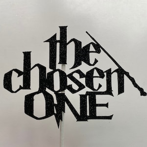 The Chosen ONE Cake Topper, Wizard Themed 1st Birthday, Wizard First Birthday Cake Topper, Wizard Cake Smash Topper, Wizard,