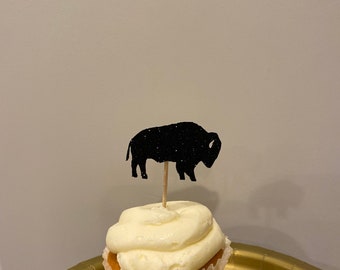 Buffalo Cupcake Toppers, buffalo cupcakes, Forest Lumberjack cupcakes, buffalos, buffalo cupcake, Bison cupcakes, wilderness cupcakes