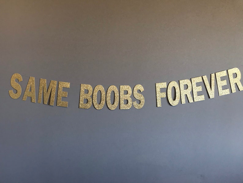 Breast Cancer Bachelor Banner Bachelorette Banner X-Rated Decor Bachelorette Party Banner Same Boobs Forever Lesbian Banner Lesbian