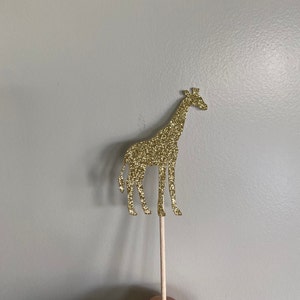 Giraffe Cupcake Toppers, Giraffe Food Picks, Giraffe Theme Baby Shower ...