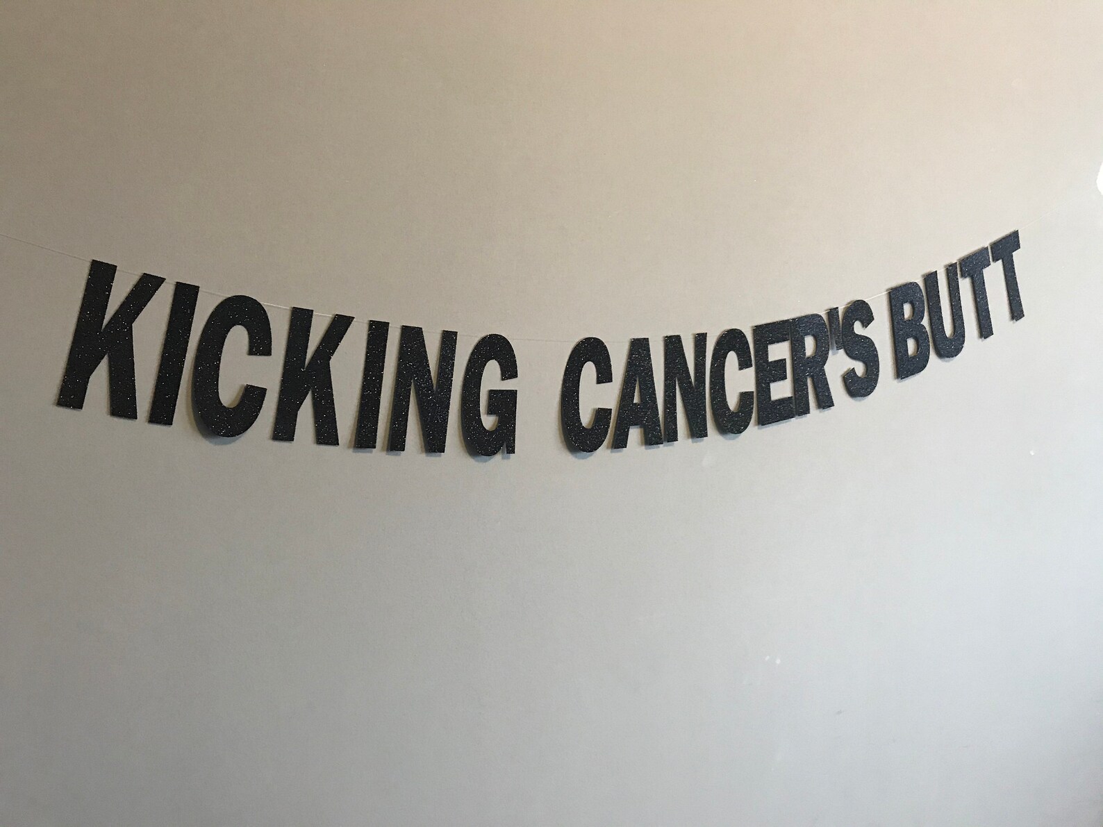 Kicking Cancers Butt Party Banner for Cancer Curing Cancer Etsy