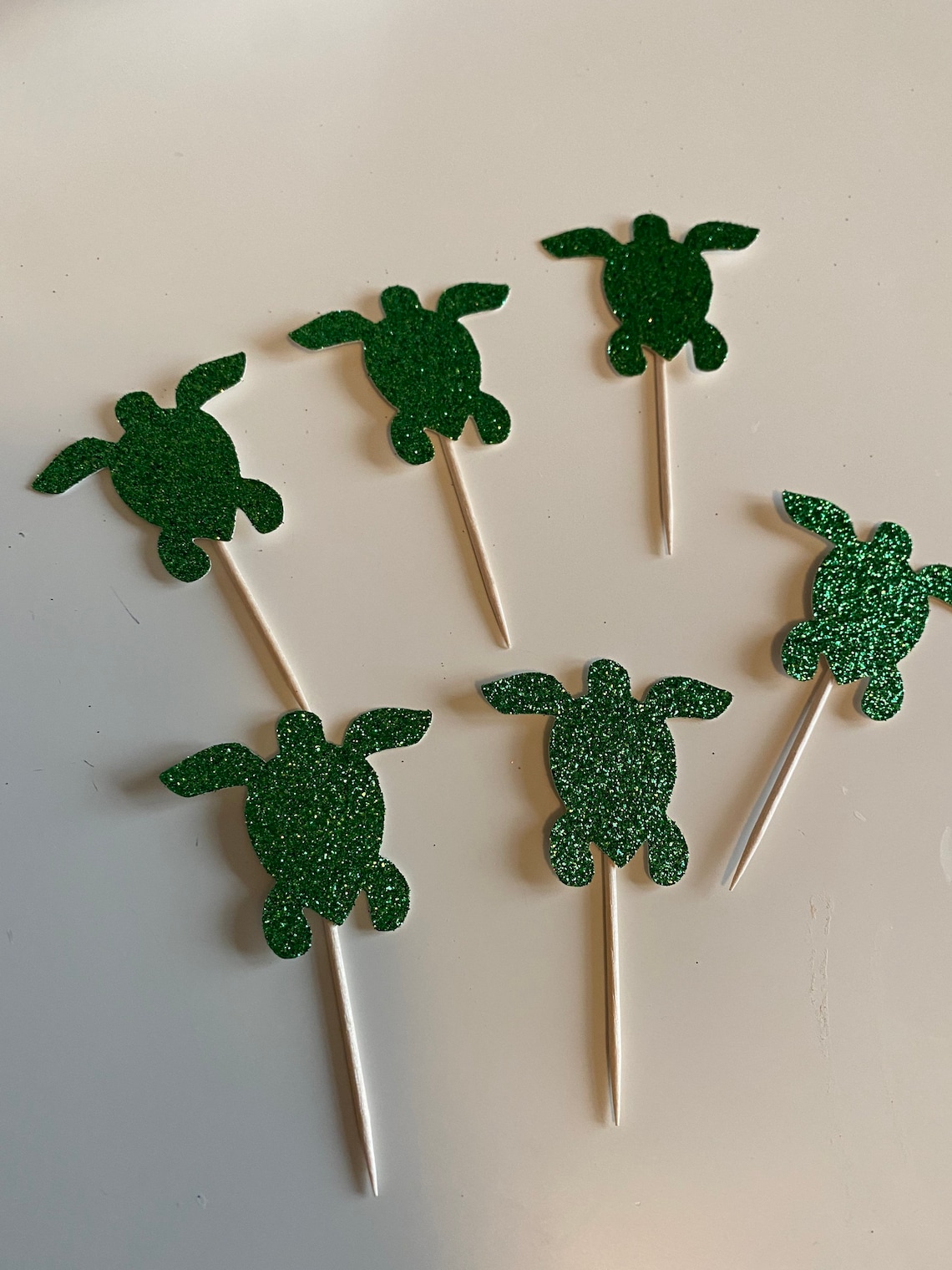 Turtle Cupcake Toppers Seaturtle Tops Turtle Cupcakes - Etsy