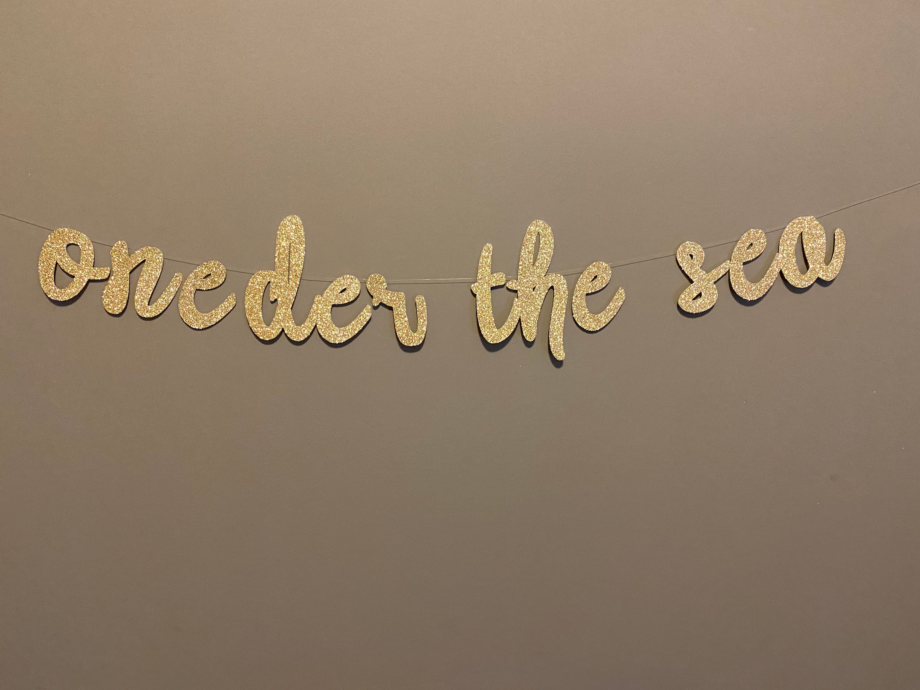 ONEDER THE SEA Banner Garland, the Sea Banner, First Birthday