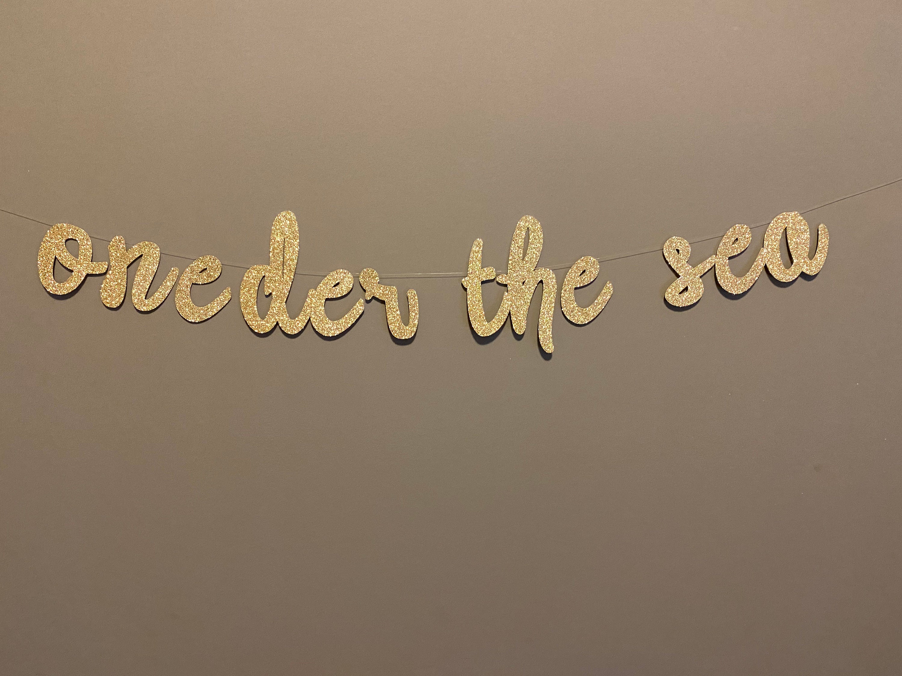 ONEDER THE SEA Banner Garland, Under the Sea Banner, First Birthday, …