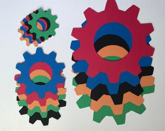 Gears, Gears Decor, Vector Birthday Decorations, Gear Deccorations, Mechanic Gears