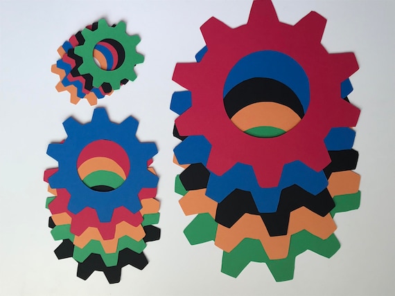 Transformer Gears Gears Vector Birthday Decorations | Etsy